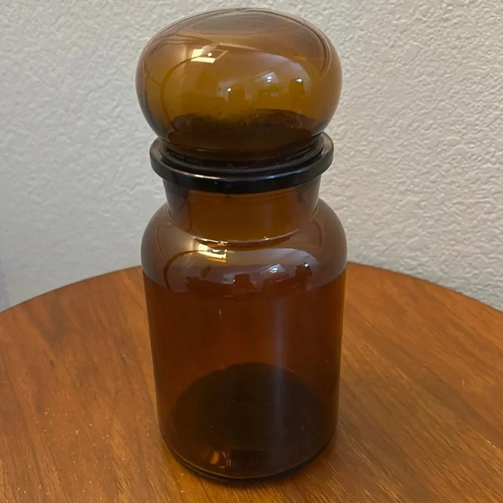 Amber Apothecary Bottle